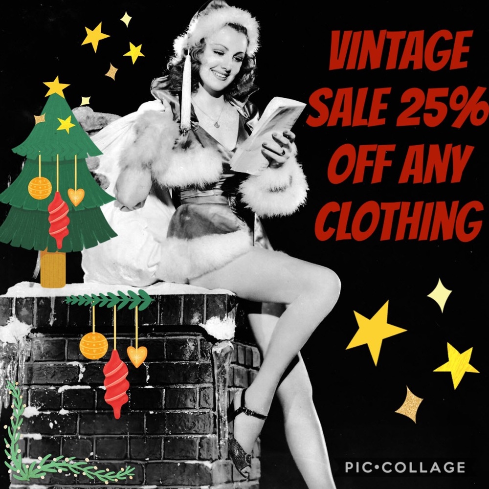 ♥️Vintage Flash Sale 25 % of any clothing♥️